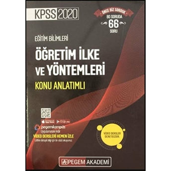 Kpss 2020 Eğitim Bilimleri Öğretim Ilke Ve Yöntemleri Konu Anlatımlı Kolektif