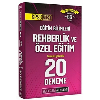 Kpss 2020 Eğitim Bilimleri Rehberlik Ve Özel Eğitim Tamamı Çözümlü 20 Deneme Kolektif