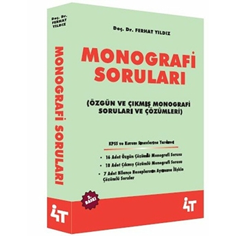 Kpss A Monografi Soruları Ferhat Yıldız