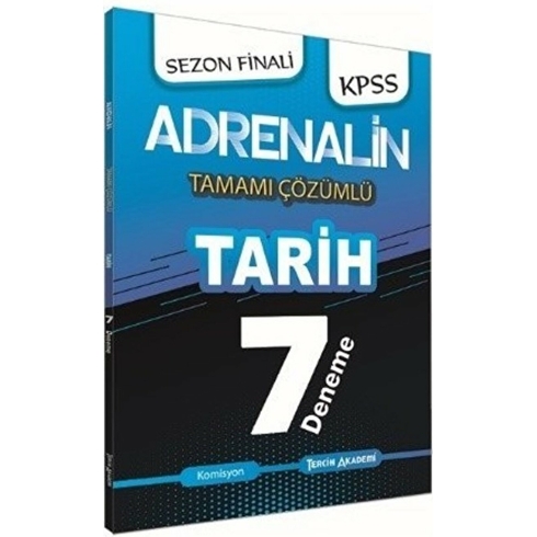 Kpss Adrenalin Tarih Tamamı Çözümlü 7 Deneme