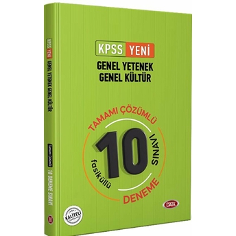 Kpss G.y - G.k Tamamı Çözümlü 10 Fasikül Deneme Sınavı Yeni Kolektif