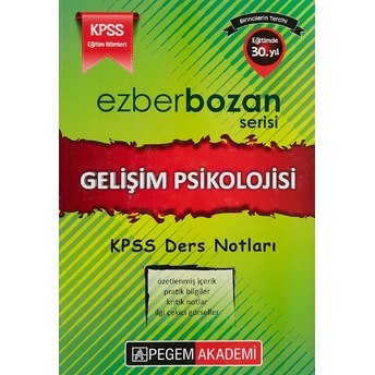 Kpss Gelişim Psikolojisi Öğrencinin Ders Defteri 2015