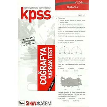 Kpss Genel Kültür - Genel Yetenek Coğrafya Yaprak Test Kolektif