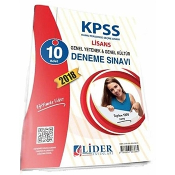 Kpss Genel Yetenek Genel Kültür Lisans 10 Deneme Sınavı Kolektif