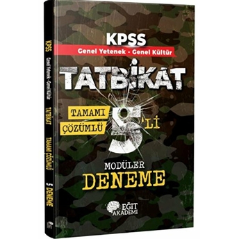 Kpss Genel Yetenek Genel Kültür Tatbikat Tamamı Çözümlü 5'Li Modüler Deneme Mehmet Eğit