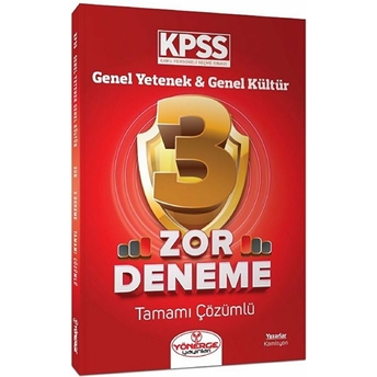 Kpss Genel Yetenek Genel Kültür Zor 3 Deneme Çözümlü Kolektif