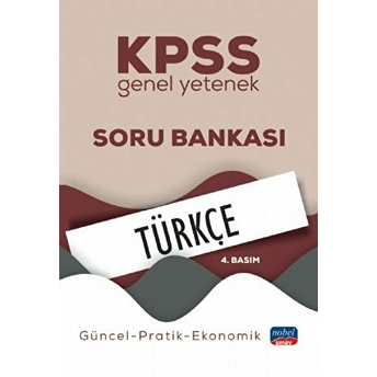 Kpss Genel Yetenek Türkçe Soru Bankası / Güncel-Pratik-Ekonomik