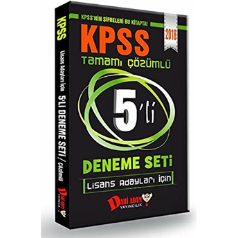 Kpss Lisans 5'Li Deneme Seti 2016 Kolektif