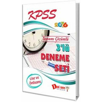 Kpss Lise-Ön Lisans 3 Lü Deneme Seti 2016 Kolektif