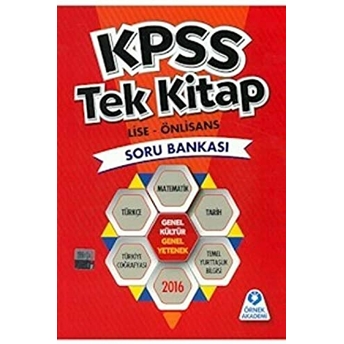 Kpss Lise Ön Lisans Tek Kitap Soru Bankası Kolektif