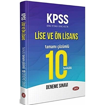 Kpss Lise Ve Ön Lisans Tamamı Çözümlü 10 Fasiküllü Deneme Sınavı Kolektif