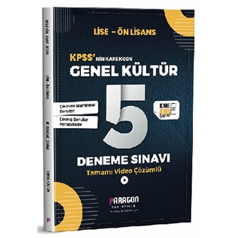 Kpss’nin Karekodu Genel Kültür 5 Deneme Sınavı Kolektif