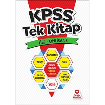 Kpss Tek Kitap Lise - Önlisans 2016 Genel Kültür - Genel Yetenek Kolektif