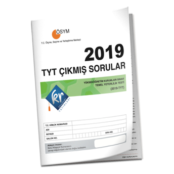 Kr Akademi 2019 Tyt Çıkmış Sorular Tıpkı Basım Kitapçığı Komisyon