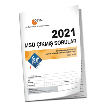 Kr Akademi 2021 Msü Çıkmış Sorular Tıpkı Basım Kitapçığı Komisyon