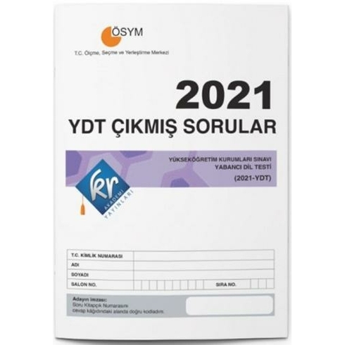 Kr Akademi 2021 Ydt Tıpkı Basım Çıkmış Sorular Komisyon