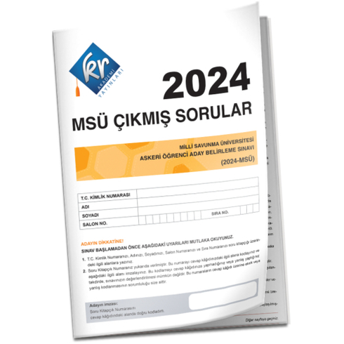 Kr Akademi 2024 Msü Çıkmış Sorular Tıpkı Basım Kitapçığı Komisyon