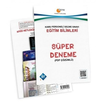 Kr Akademi Kpss Eğitim Bilimleri Süper Deneme Komisyon