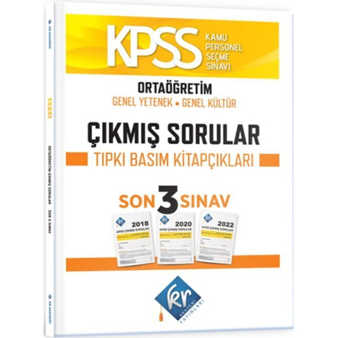 Kr Akademi Kpss Ortaöğretim Genel Yetenek Genel Kültür Çıkmış Sorular Son 3 Yıl Tıpkı Basım Fasikülleri Komisyon