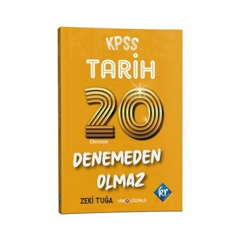 Kr Akademi Kpss Tarih Denemeden Olmaz 20 Deneme Video Çözümlü Zeki Tuğa