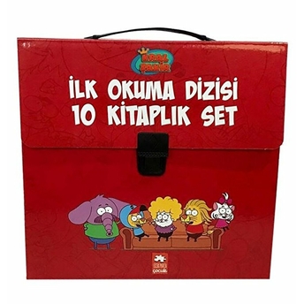 Kral Şakir Ilk Okuma Kitaplari Çantali Set (10 Kitap Takım) - Kırmızı Varol Yaşaroğlu