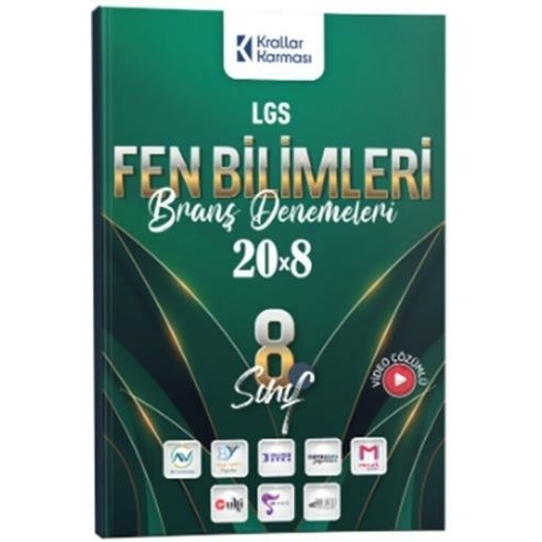 Krallar Karması 8. Sınıf Lgs Fen Bilimleri 20 X 8 Branş Denemeleri Komisyon