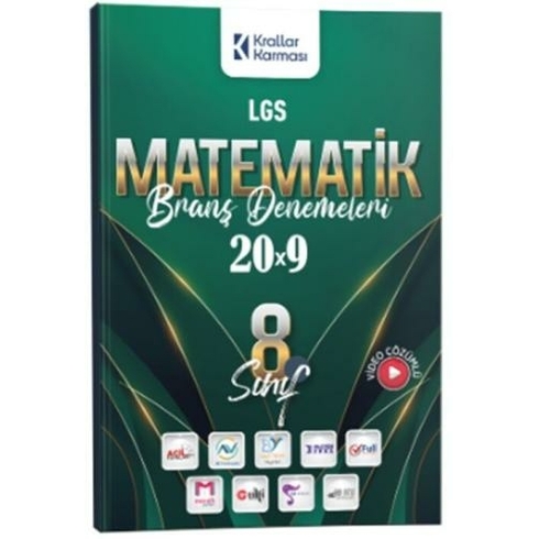 Krallar Karması 8. Sınıf Lgs Matematik 20 X 9 Branş Denemeleri Komisyon