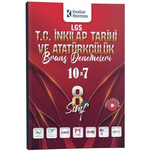 Krallar Karması 8. Sınıf Lgs T.c. Inkılap Tarihi Ve Atatürkçülük 10 X 7 Branş Denemeleri Komisyon