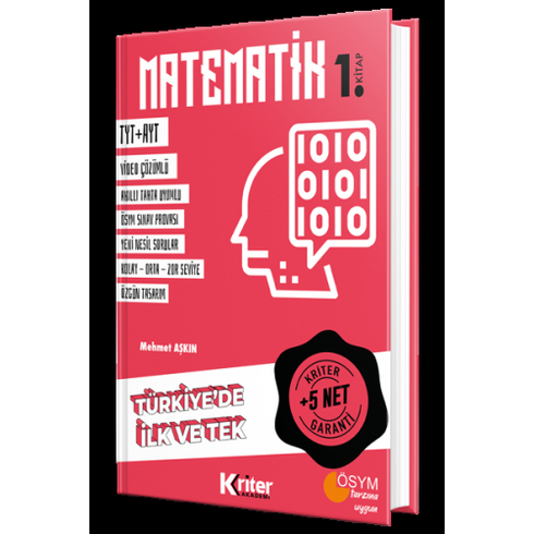 Kriter Akademi Yayınları 5 Net Garantili Matematik 1