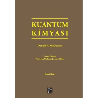 Kuantum Kimyası - Donald A. Mcquarric Donald A. Mcquarric