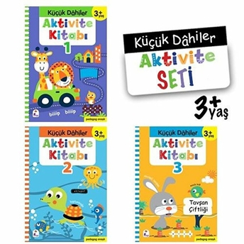 Küçük Dahiler Aktivite Seti 3 Yaş - 3 Kitap Takım Gülizar Ç. Çetinkaya & Ayça G. Derin