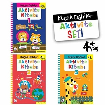 Küçük Dahiler Aktivite Seti 4 Yaş - 3 Kitap Takım Gülizar Ç. Çetinkaya & Ayça G. Derin