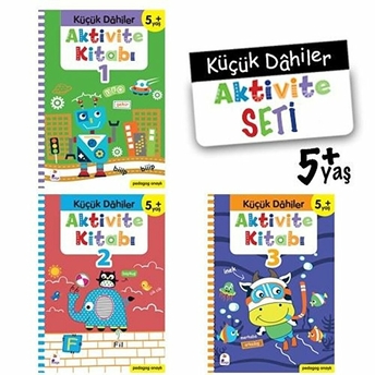 Küçük Dahiler Aktivite Seti 5 Yaş - 3 Kitap Takım Gülizar Ç. Çetinkaya & Ayça G. Derin