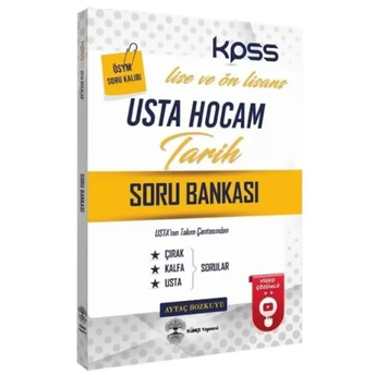 Künçe Yayınları 2024 Kpss Lise Ön Lisans Tarih Usta Hocam Soru Bankası Video Çözümlü Aytaç Bozkuyu