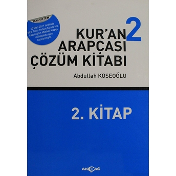 Kur’an Arapçası Çözüm Kitabı 2 Abdullah Köseoğlu