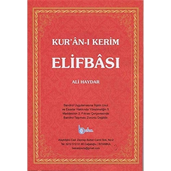 Kur’an-I Kerim Elifbası Ali Haydar