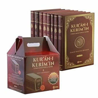 Kur’an-I Kerim’in Türkçe Meali Ve Tefsiri (8 Cilt Takım-Şamua Kağıt) Ömer Nasuhi Bilmen