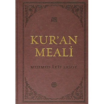 Kur'An Meali (Kuşe-Yaldızlı) Ciltli Mehmet Akif Ersoy