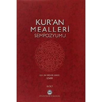 Kur'An Mealleri Sempozyumu (2 Cilt Takımı) Ciltli Kolektif