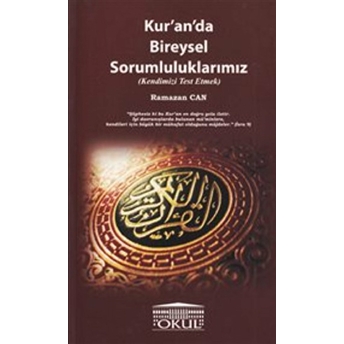 Kur'An'Da Bireysel Sorumluluklarımız Ramazan Can