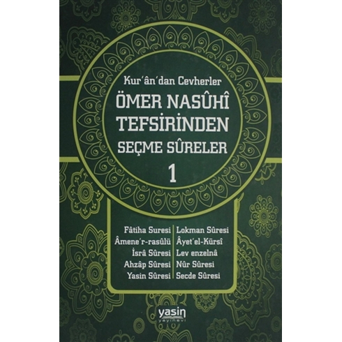 Kur'An'Dan Cevherler Ömer Nasuhi Tefsirinden Seçme Sureler (2 Cilt Takım) Ciltli Kolektif