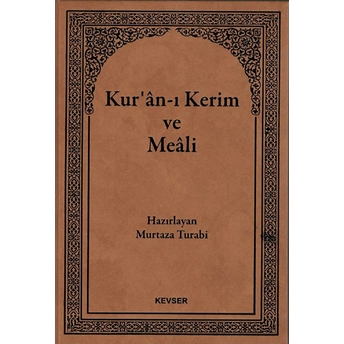 Kuran-I Kerim Ve Meali (Hafız Boy) Murtaza Turabi