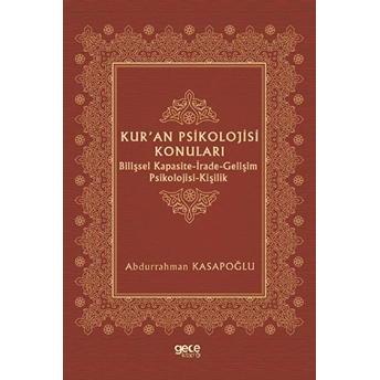 Kur'an Psikoloji Konuları - Abdurrahman Kasapoğlu