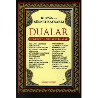 Kur'an Ve Sünnet Kaynaklı Dualar (Kod 019) Abdullah Karakuş