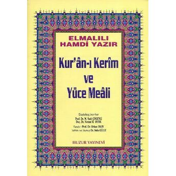 Kuranı Kerim Ve Yüce Meali Orta Boy (Sarı) Elmalılı Muhammed Hamdi Yazır