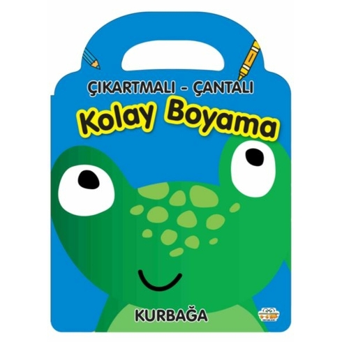 Kurbağa - Çıkartmalı-Çantalı Kolay Boyama Kolektif