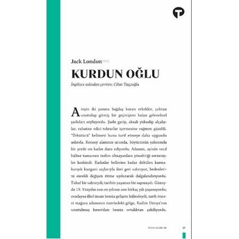 Kurdun Oğlu Jack London