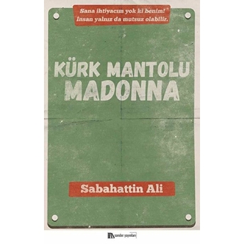 Kürk Mantolu Madonna Sabahattin Ali