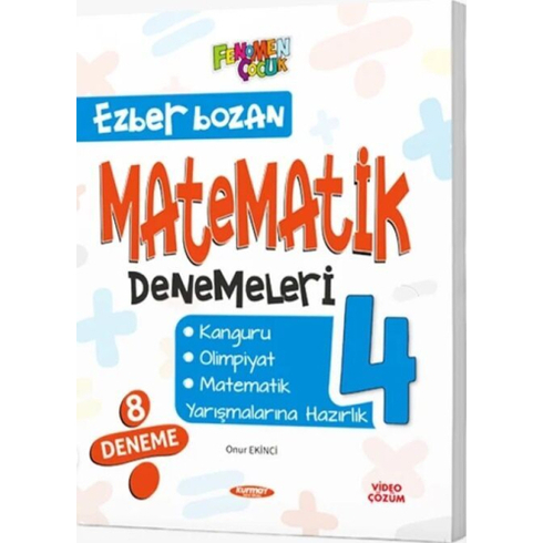 Kurmay Elt 4. Sınıf Ezber Bozan Matematik Denemeleri Onur Ekinci