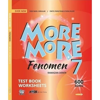 Kurmay Elt More And More English 7 Fenomen Worksheets Test Book Ramazan Demir